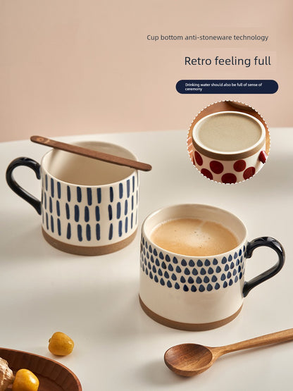 April Retro Fancy For Home Ceramic Coffee Cup